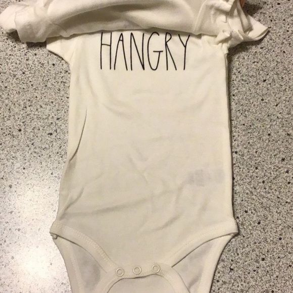 1LEFT NEW Rae Dunn 3pc onesies hangry/snuggle/milk - Picture 4 of 8